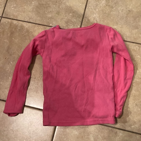 Carter's Pink and White Long Sleeve Unicorn Tee - Picture 4 of 4